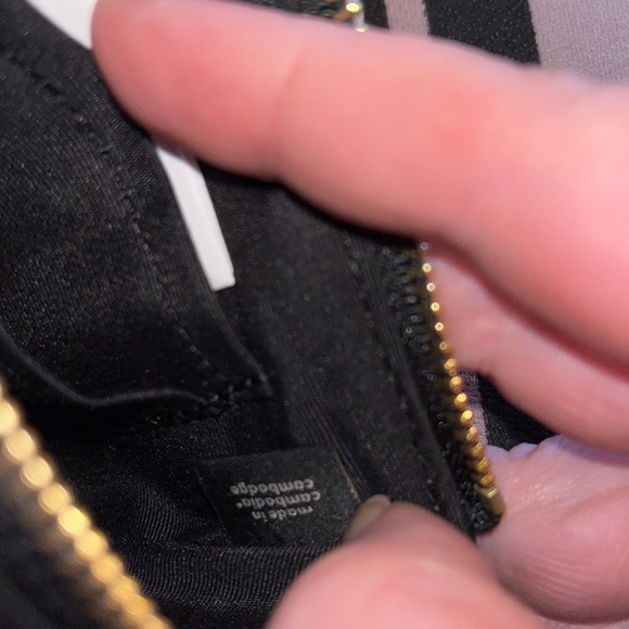 Coach Corner Zip Wristlet Signature Brown Clutch Small Logo Purse NWT - Picture 5 of 7